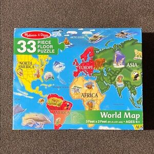 Melissa & Doug World Map Floor Puzzle